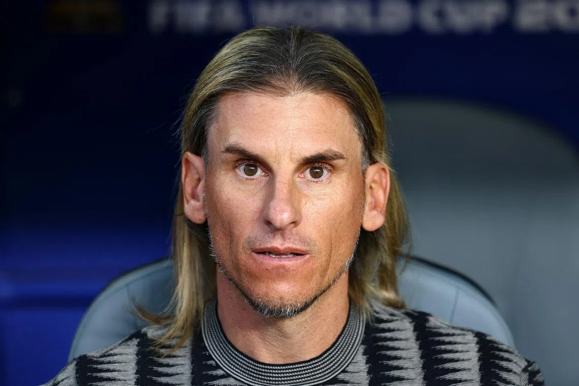 Soccer Football - FIFA World Cup 2026 - Group E - Ecuador v Curacao - Kansas City Stadium, Kansas City, Missouri, U.S. - June 20, 2026 Ecuador coach Sebastian Beccacece before the match REUTERS/Issei Kato