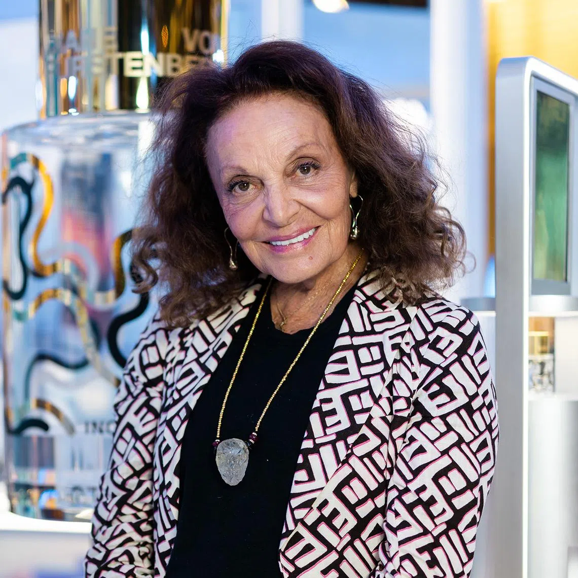 Diane von Furstenberg was in Singapore to promote her Estee Lauder beauty collection.