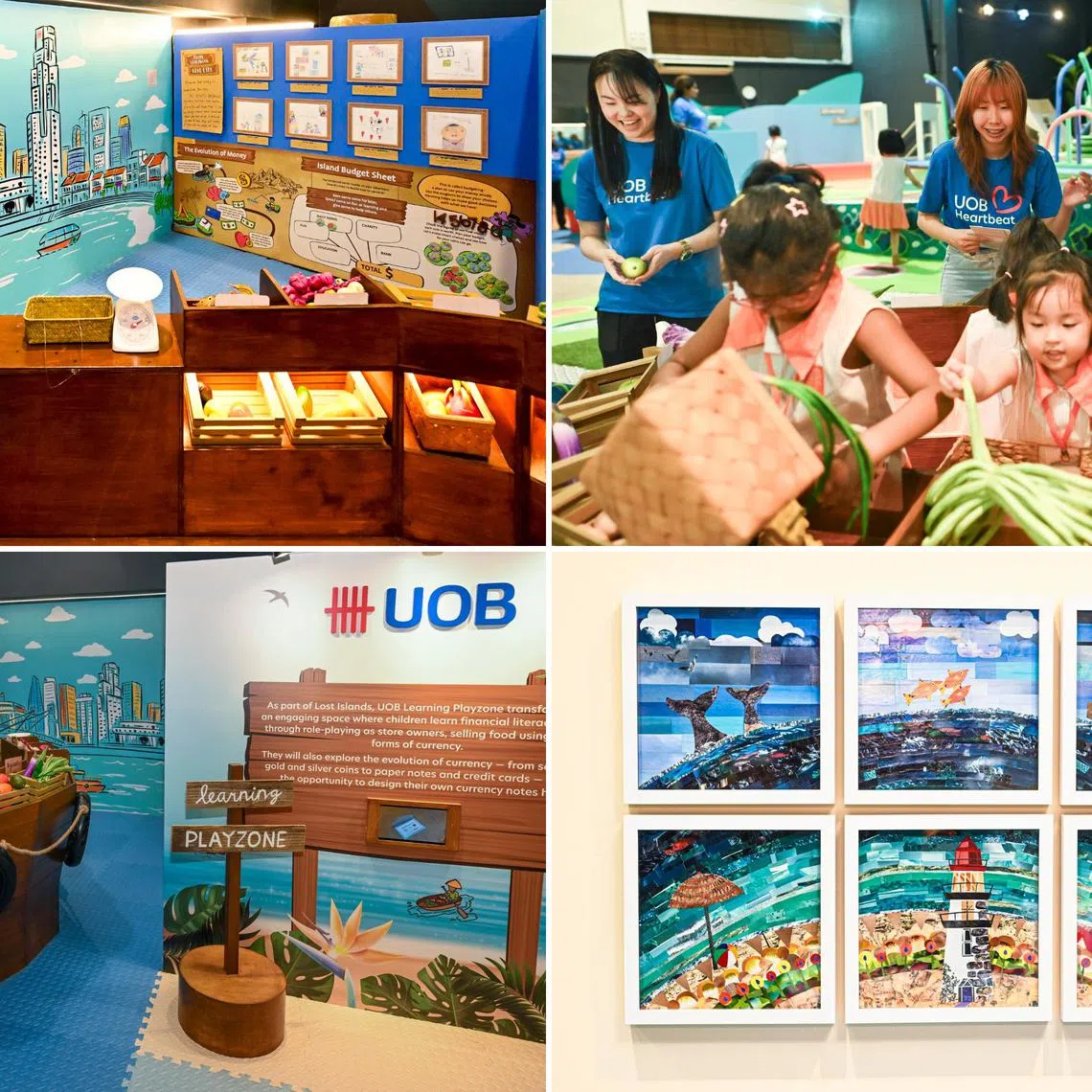The UOB Learning Playzone at The Artground has role-playing activities to help children grasp basic financial literacy concepts.