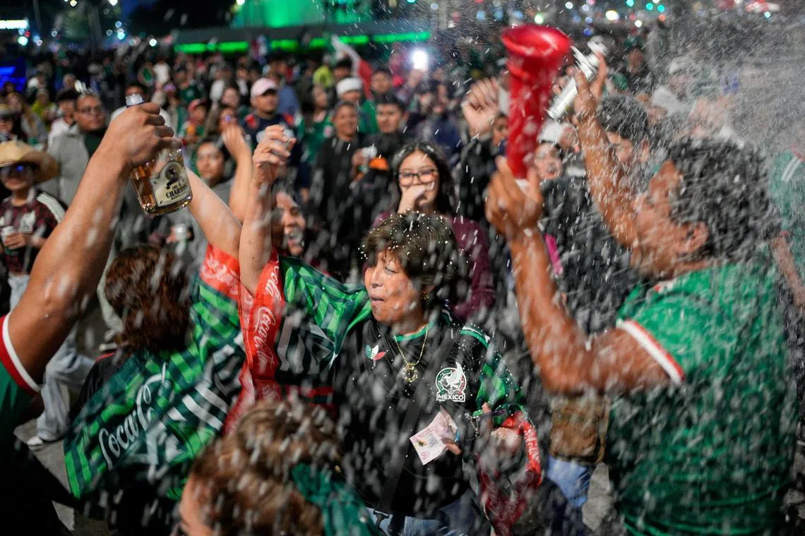 More than 700,000 people gathered downtown to celebrate Mexico's victory over South Korea.
