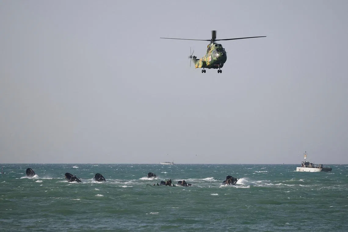 FILE PHOTO: European military forces take part in the Milex 23 military drill in Rota, Spain, October 17, 2023. REUTERS/Juan Medina/File Photo