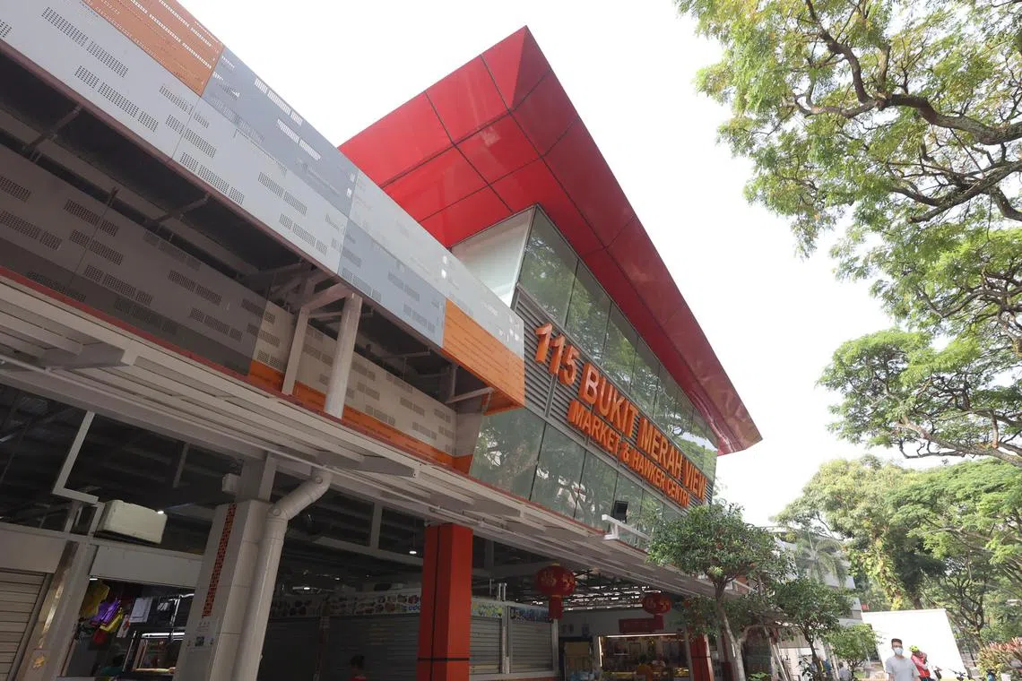 The man was found lying face down at a stall selling frozen and chilled food products.