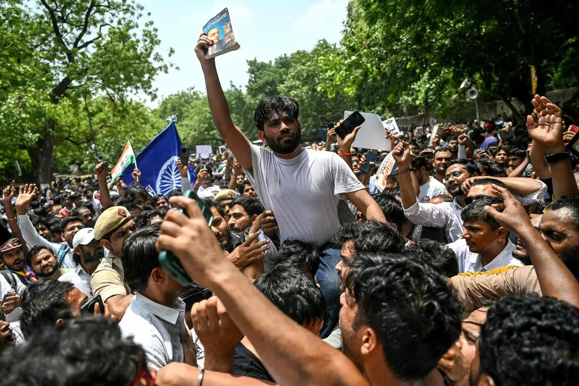 High youth unemployment and a lack of economic opportunity are central drivers of recent youth-led protests in India.