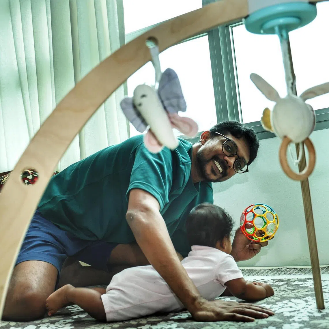 38-year-old Imdadulla Syed Shahid, a father, took nearly two months off work to be there for his wife and newborn daughter when she was born in January.