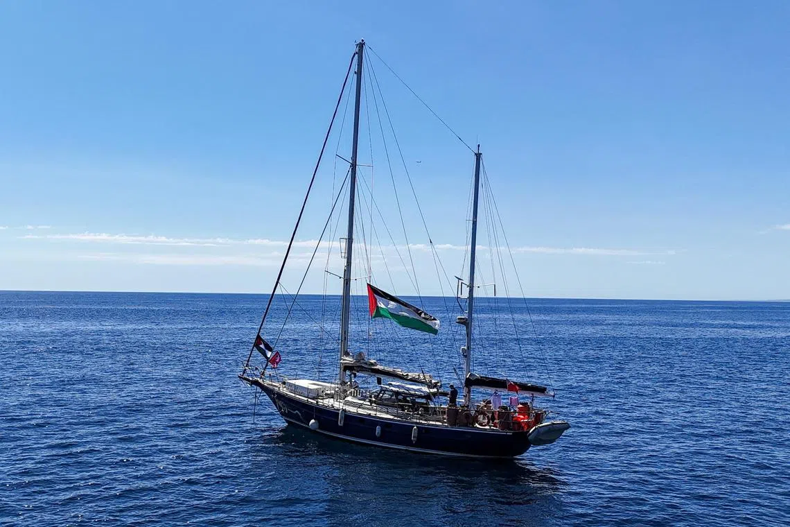 The Madleen, part of the Freedom Flotilla Coalition, left Sicily last week with a cargo of relief supplies.