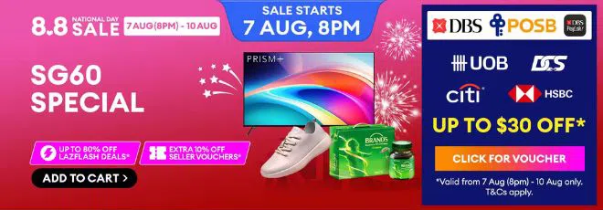 Lazada 8.8 National Day sale