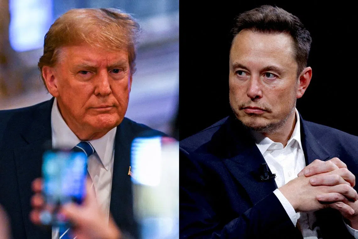 Donald Trump (left), seeking a major cash infusion for his campaign, failed to sway billionaire Elon Musk to become a donor.
