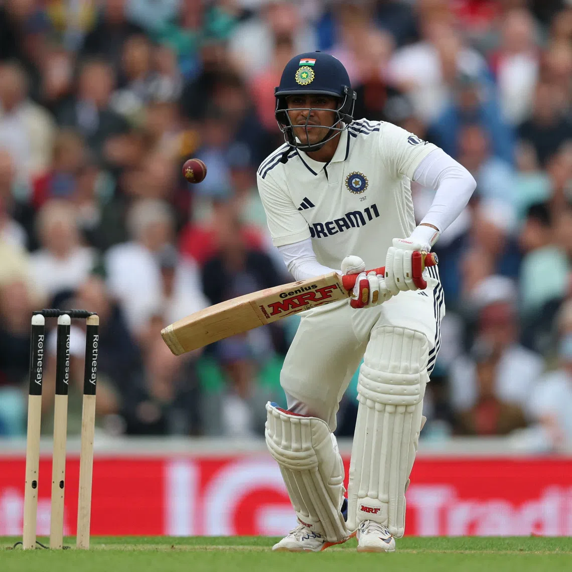 FILE PHOTO: Cricket - International Test Match Series - Fifth Test - England v India - Kia Oval, London, Britain - July 31, 2025 India's Shubman Gill in action Action Images via Reuters/Paul Childs/File Photo