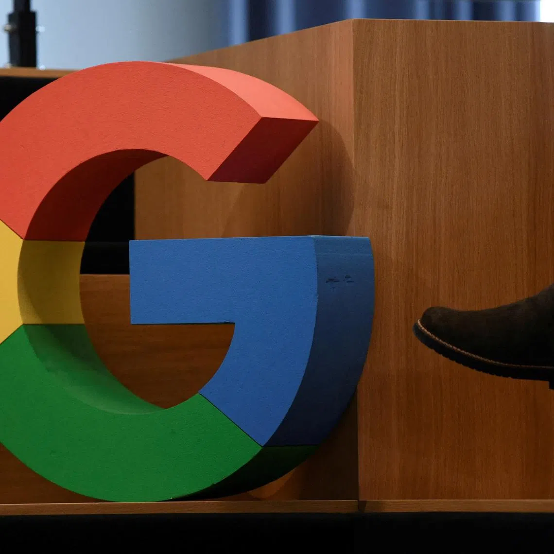 FILE PHOTO: A Google sign is pictured outside the Google office in Berlin, Germany, August 31, 2021.  REUTERS/Annegret Hilse//File Photo