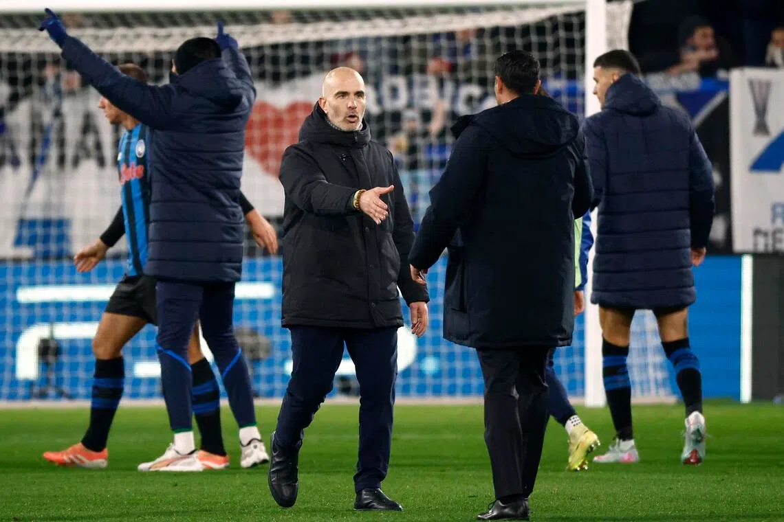 Chelsea manager Enzo Maresca after the match.