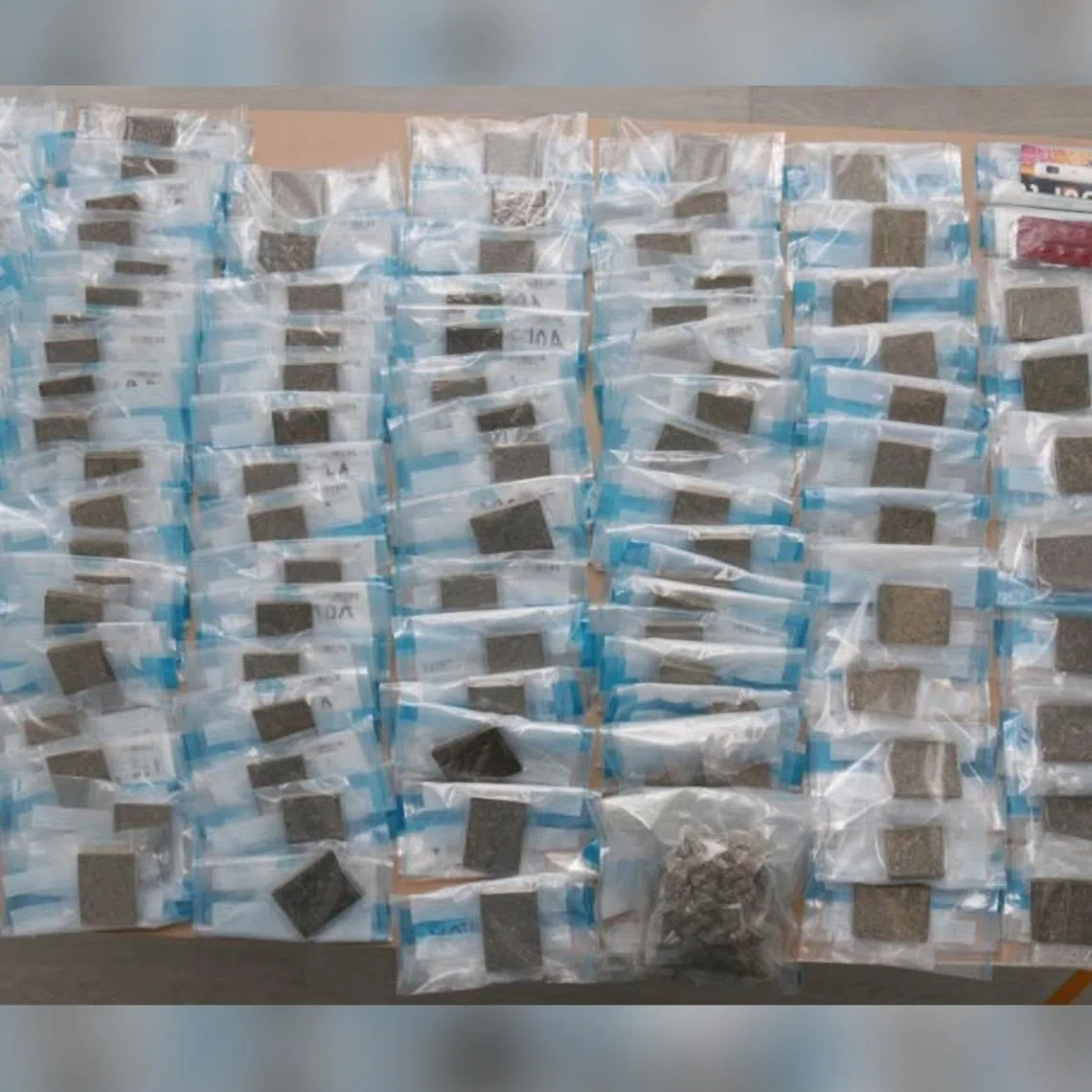 The drugs seized during the operation included about 7,144g of cannabis.