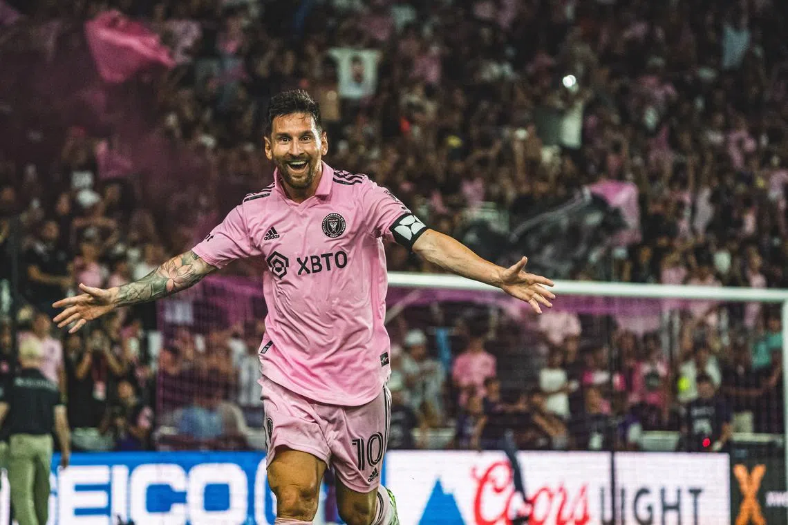 Messi wore the captain’s armband on his debut for the club in a Leagues Cup tie against Liga MX’s Cruz Azul on Friday.