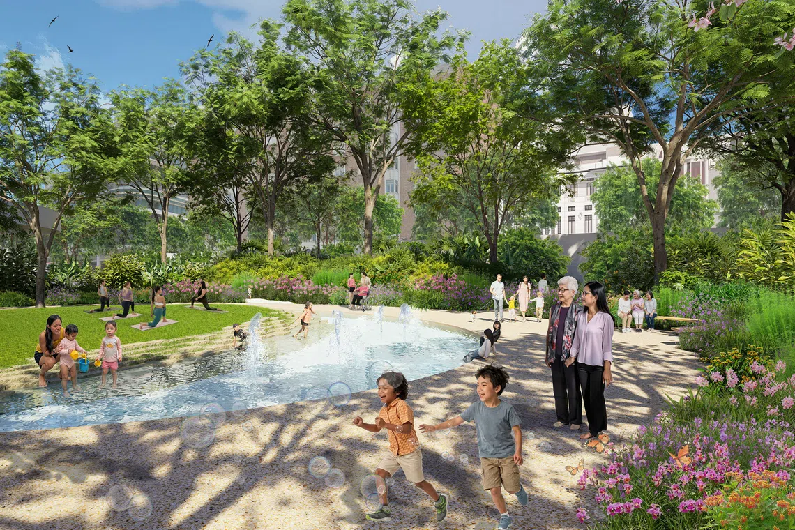 An artist’s impression of a garden dedicated to honouring Singapore women.