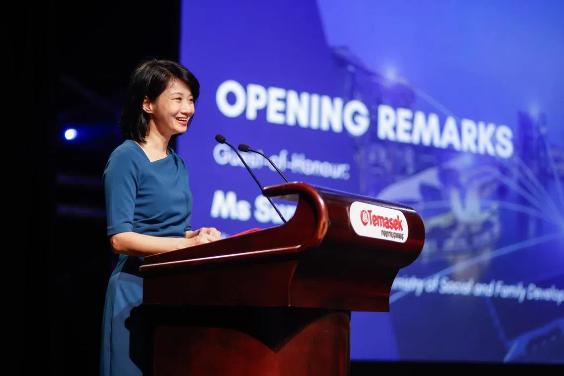 jssecurity24 - Ms Sun Xueling, Minister of State, Ministry of Home Affairs & Ministry of Social and Family Development, delivering opening remarks at the Temasek
Polytechnic Security Industry Institute-KABAM Robotics Conference on July 24, at Temasek Polytechnic.

Credit: Kabam Robotics
upload to biz float