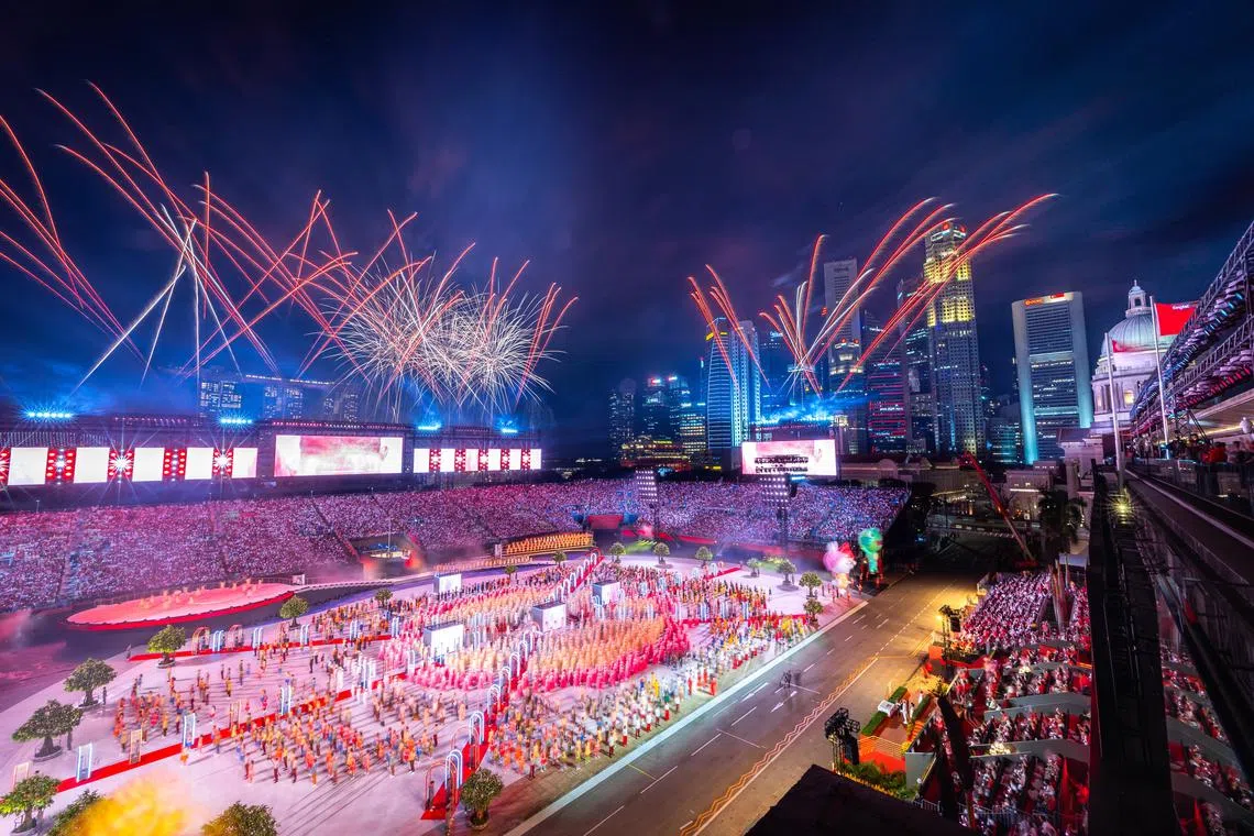 On Aug 9, there will be a full-scale fireworks display for the actual NDP.