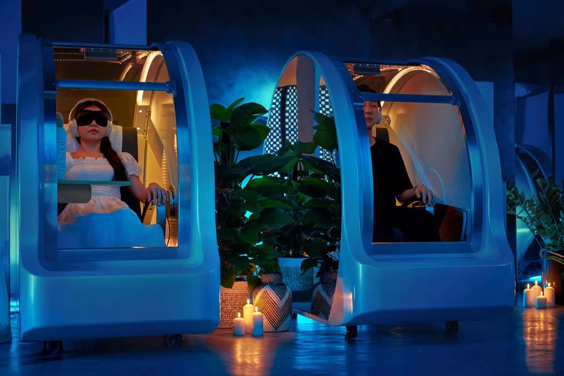 Rekoop, a $5 million social wellness club at 18 Robinson Road, offers cutting-edge biohacking treatments like oxygen pods, red light therapy, and a cryochamber at -87°C. 
