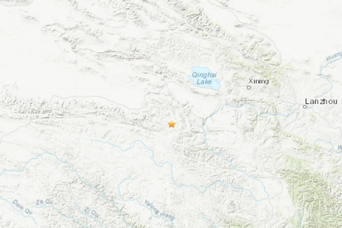 The epicentre of the quake is 265km away from Xining City, the capital of the province.