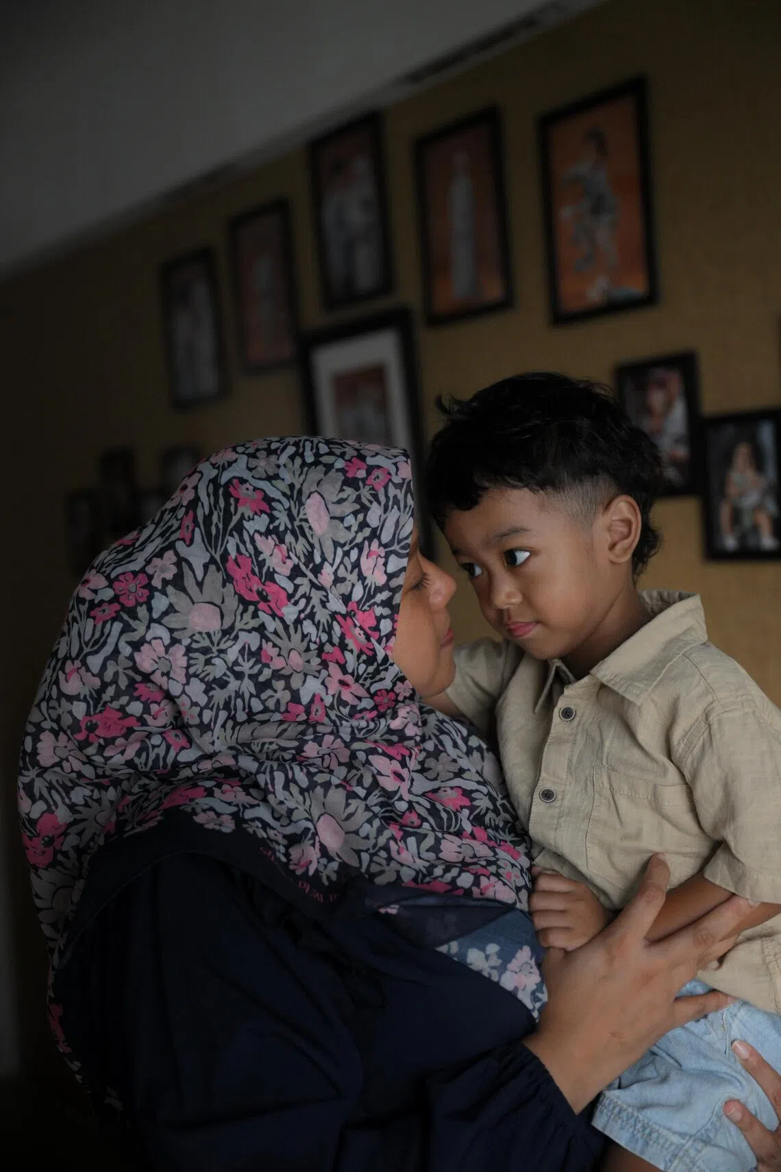 Zeyn attends EIPIC sessions four times a week and has made progress, which encourages his mother Fatin Fatihah.