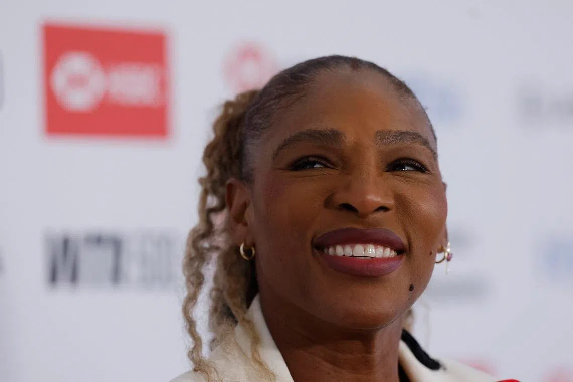 Tennis - WTA 500 - Queen's Club Championships - Queen's Club, London, Britain - June 7, 2026 Serena Williams of the U.S. during a press conference Action Images via Reuters/Andrew Couldridge