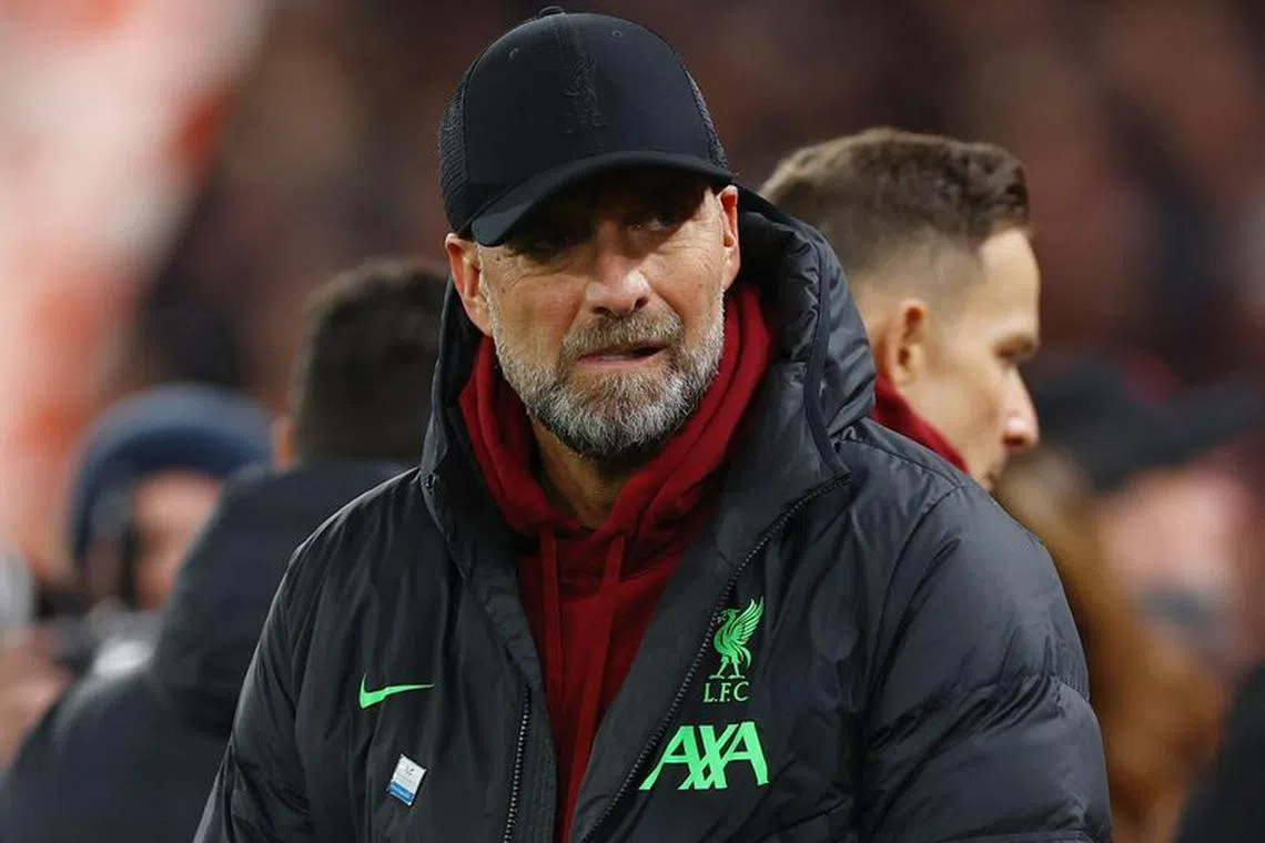 Soccer Football - Premier League - Liverpool v Manchester United - Anfield, Liverpool, Britain - December 17, 2023 Liverpool manager Juergen Klopp before the match REUTERS/Molly Darlington