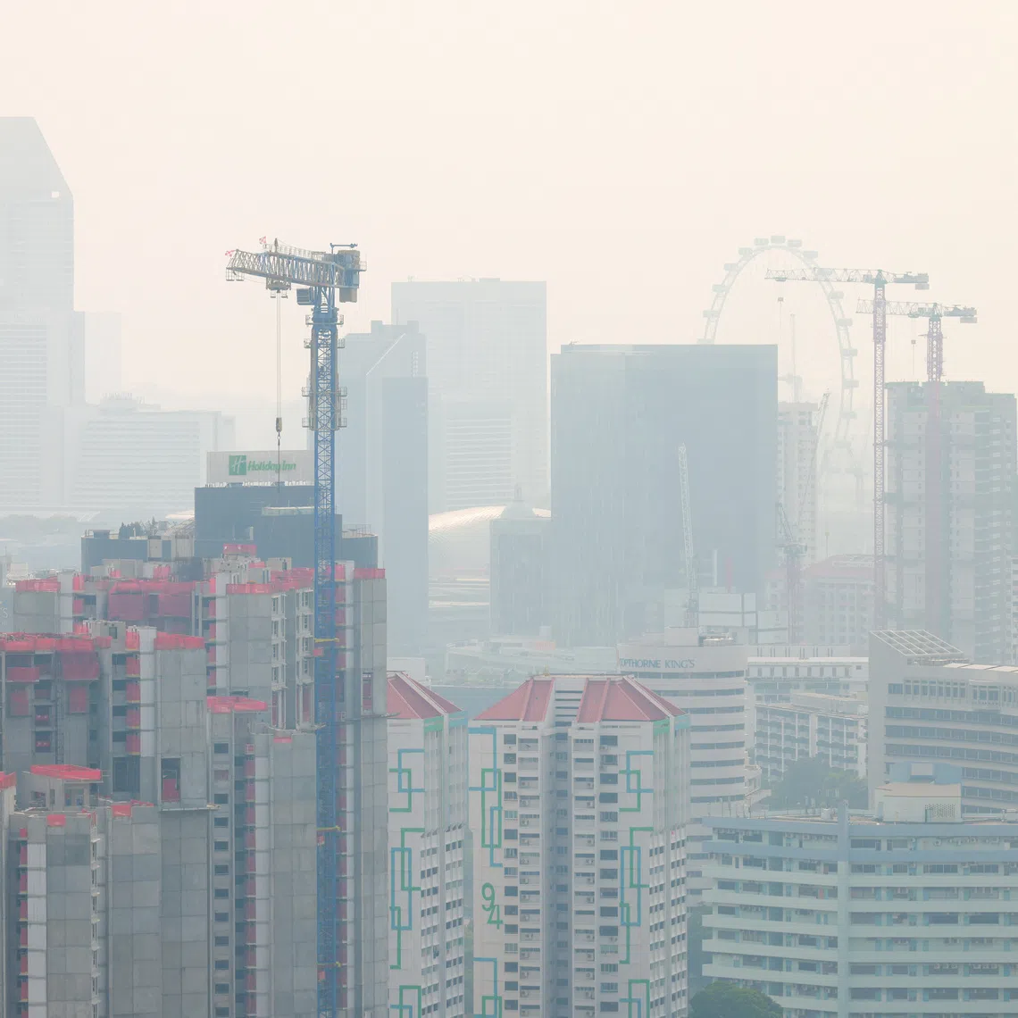 The 24-hour Pollutant Standards Index for the central region dipped to 87 at 6pm on Sept 6. Air quality is considered unhealthy when the PSI is in the range of 101 to 200.