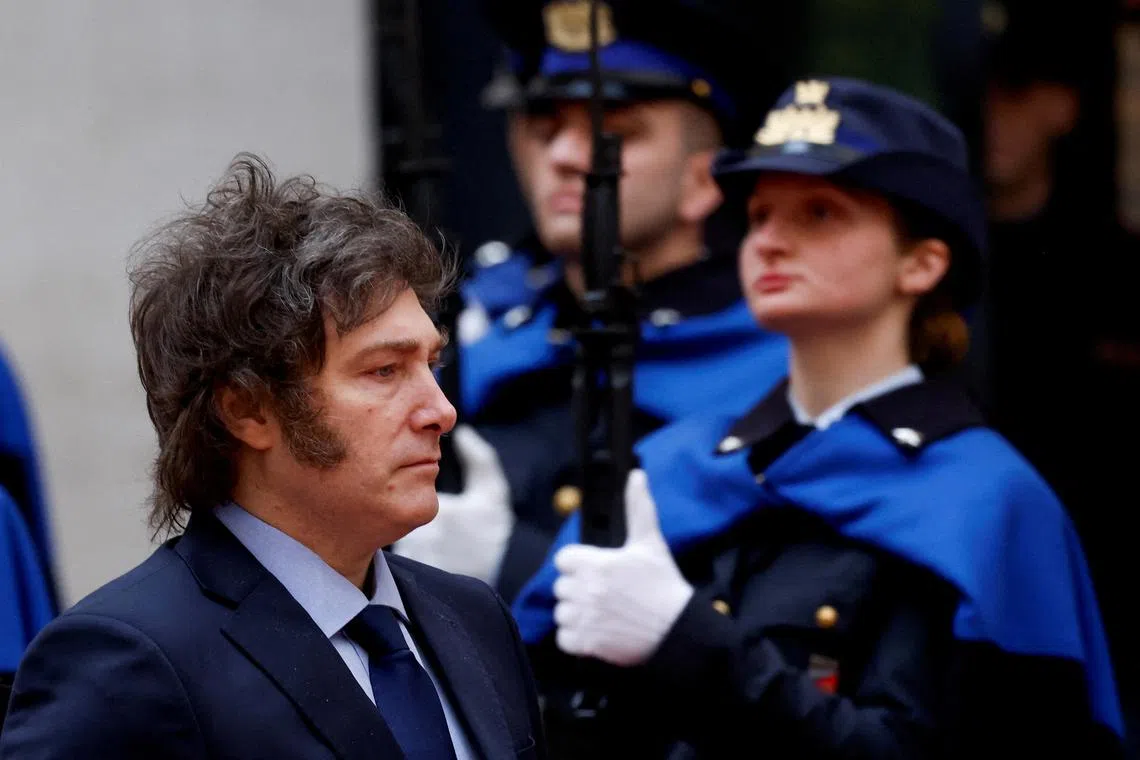 Argentina's new president, Mr Javier Milei, has vowed to achieve balance in public finances in 2024. 