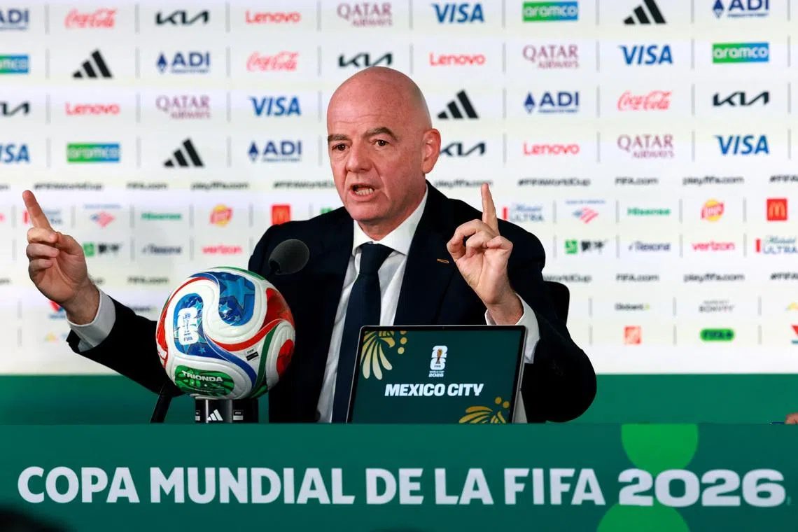 FIFA World Cup 2026 - FIFA President Gianni Infantino Press Conference - Estadio Azteca, Mexico City, Mexico - June 10, 2026 FIFA President Gianni Infantino during the press conference REUTERS/Henry Romero