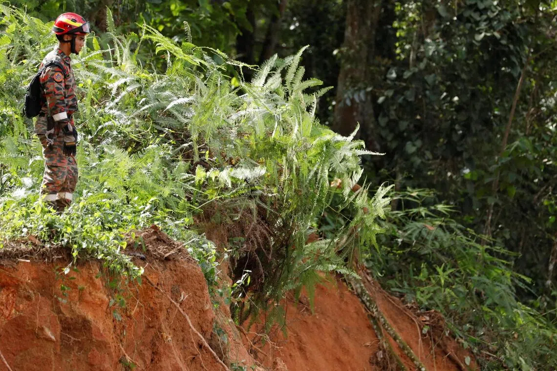 The risk of collapse will be increased by heavy rain in the upcoming north-east monsoon period.