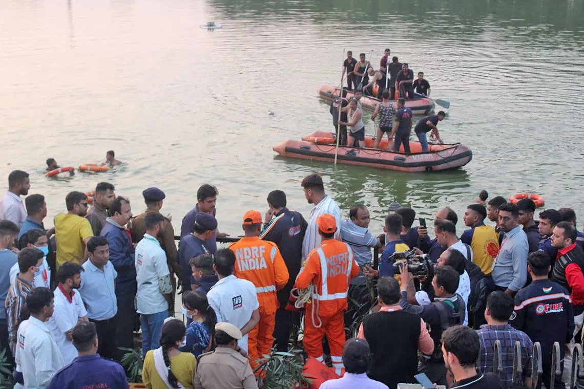 A senior city police official said the victims had not been provided life jackets during the boat ride.