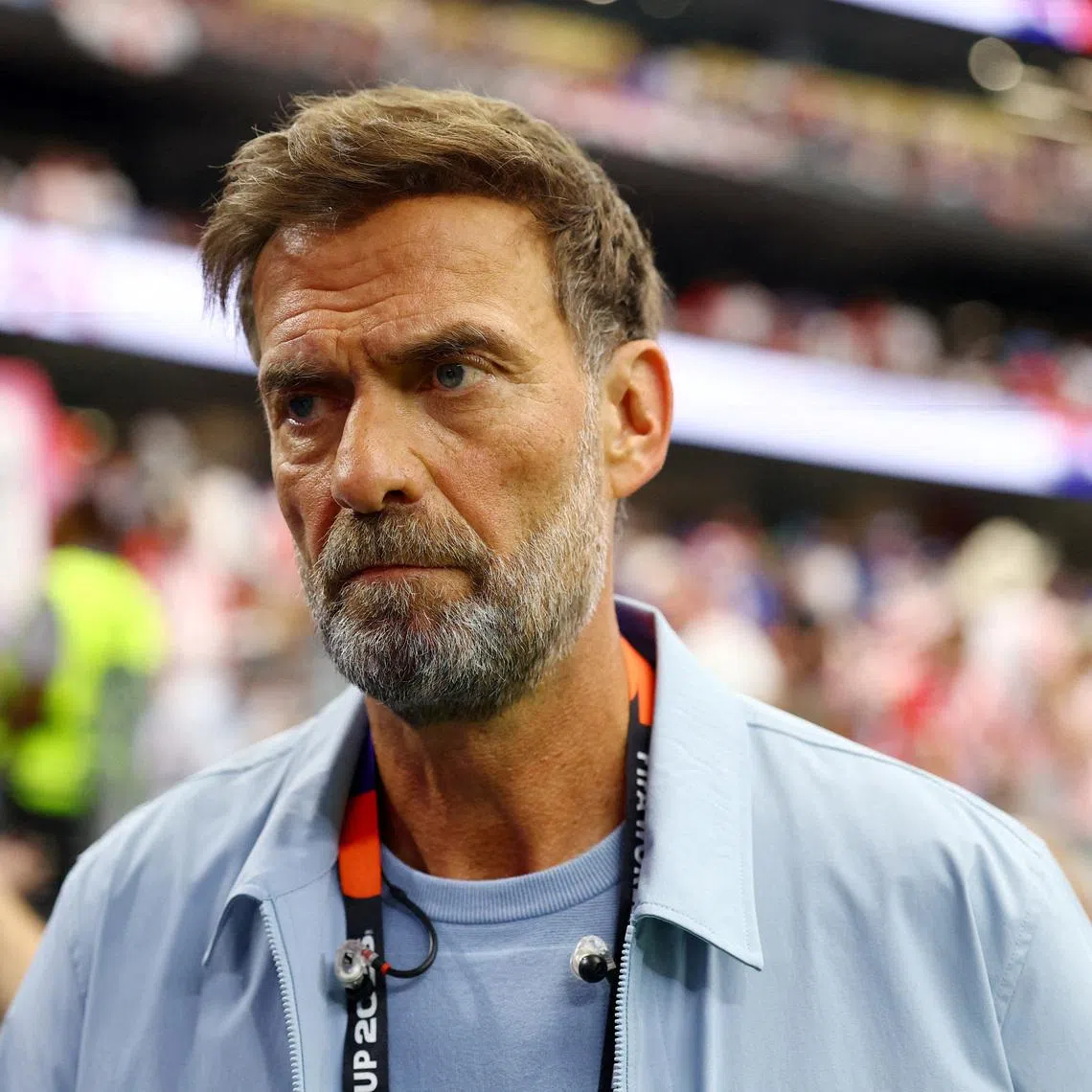 FILE PHOTO: Soccer Football - FIFA World Cup 2026 - Group L - England v Croatia - Dallas Stadium, Arlington, Texas, U.S. - June 17, 2026 Global Head of Soccer at Red Bull and TV pundit, Jurgen Klopp REUTERS/Hannah Mckay/File Photo