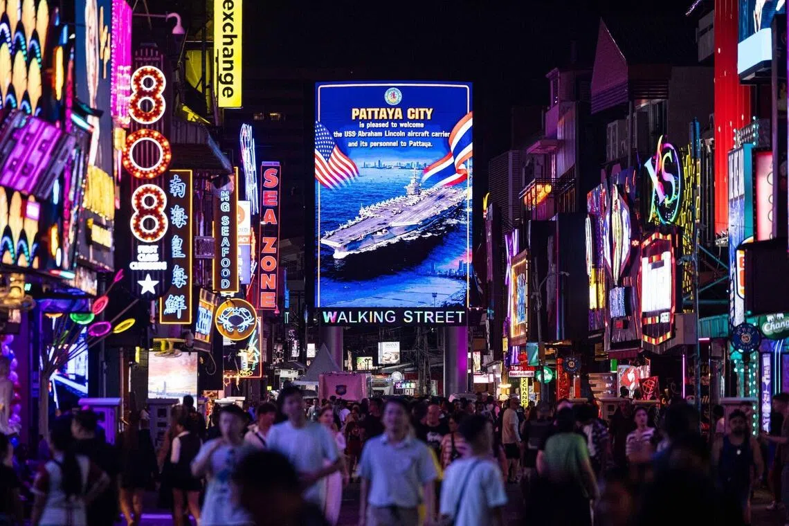 Two US sailors removed from Thai resort town after drunken brawl