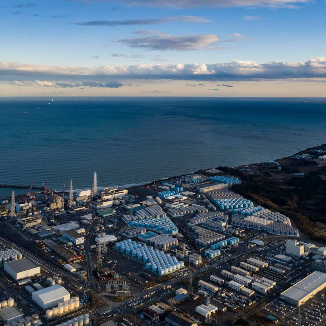 An aerial view of the Fukushima Daiichi nuclear power plant in Okuma, Fukushima Prefecture, Japan, in 2019. An earthquake and tsunami triggered a triple meltdown 15 years ago, scaring many governments off nuclear energy.