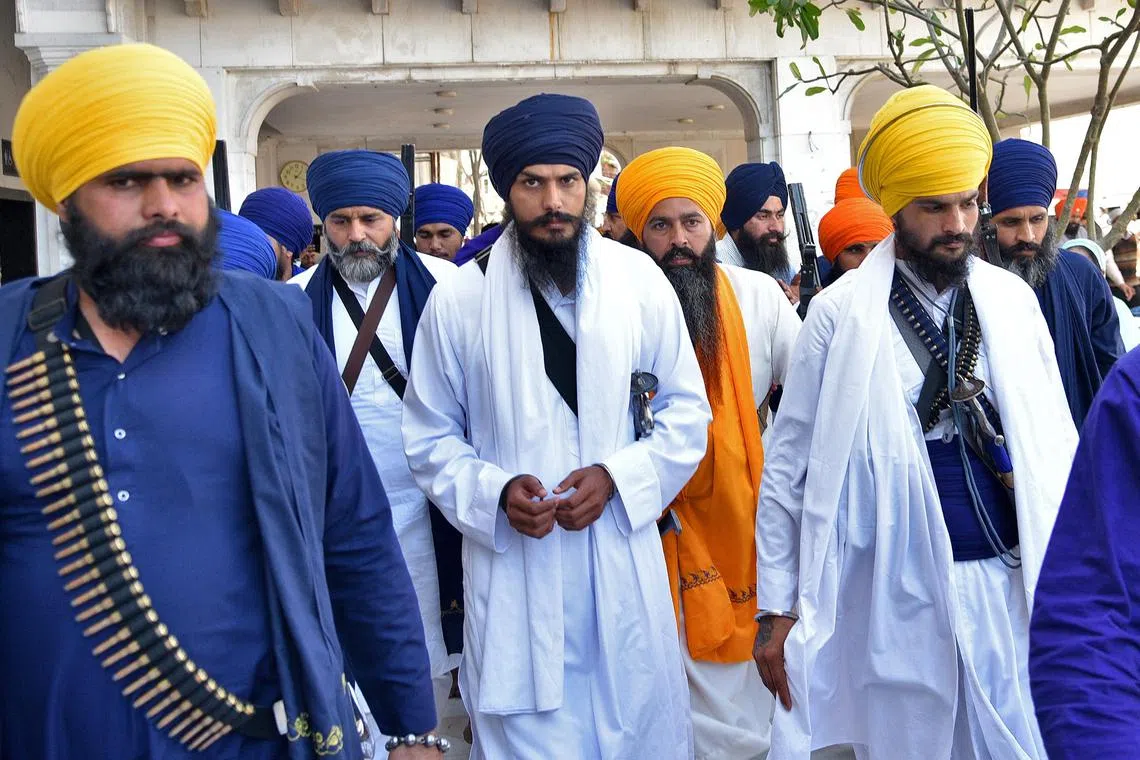 The self-styled preacher, Amritpal Singh, has called on his followers to revive a banned secessionist movement.