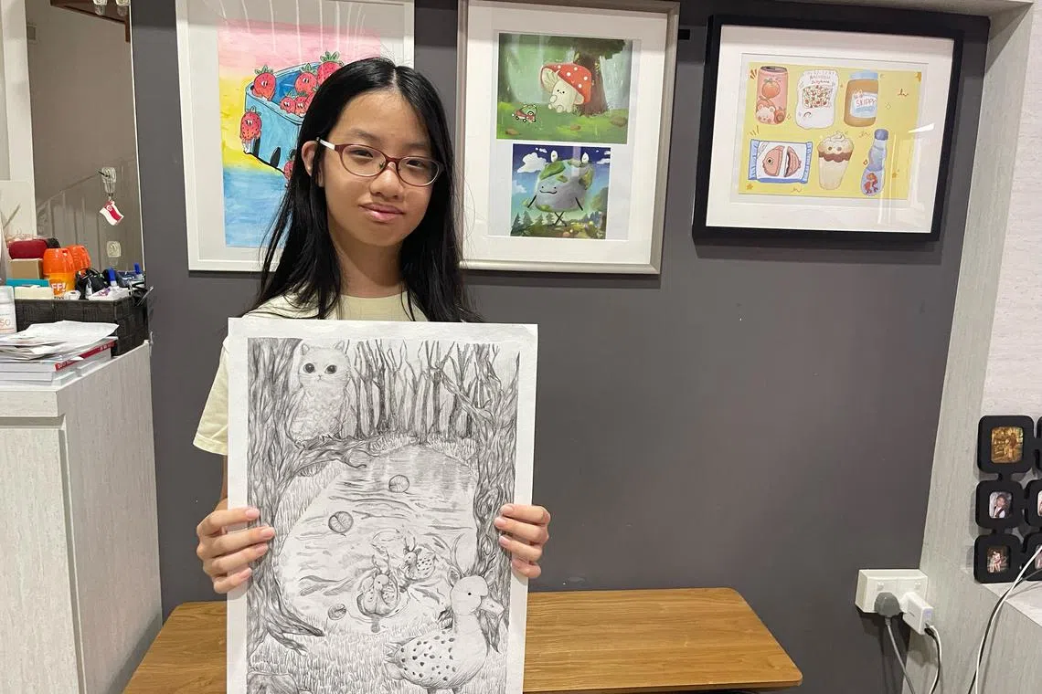 Rachel Ooi, 12, a Primary 6 pupil from Henry Park Primary, received a confirmed offer from the School of the Arts after two rounds of selection.
