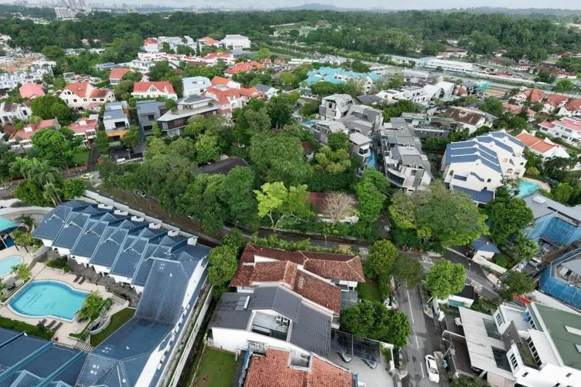 The three bungalows are near shopping malls in Novena and Orchard Road, as well as healthcare facilities in Novena and Newton.