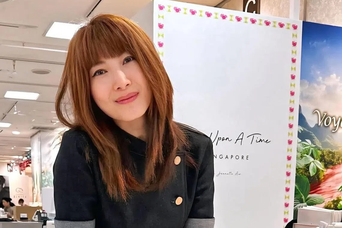 Singaporean actress Jeanette Aw at a pop-up of her patisserie Once Upon A Time in the Japanese city of Nagoya. 