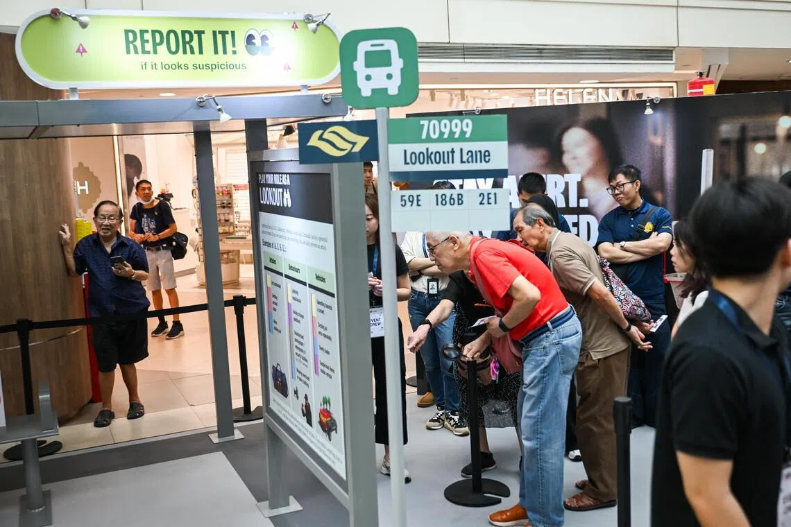 The Play Your Role campaign under SGSecure, launched at Bishan Junction 8 mall on March 5, encourages Singaporeans to be proactive before, during and after a terror attack.
