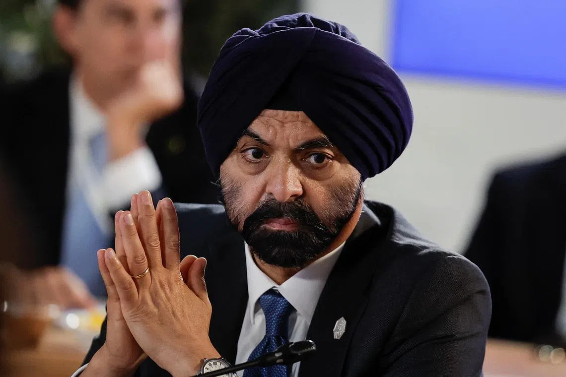 FILE PHOTO: World Bank President Ajay Banga attends a Partnership for Global Infrastructure and Investment (PGII) event, on the first day of the G7 summit, in Savelletri, Italy, June 13, 2024. REUTERS/Louisa Gouliamaki/File Photo