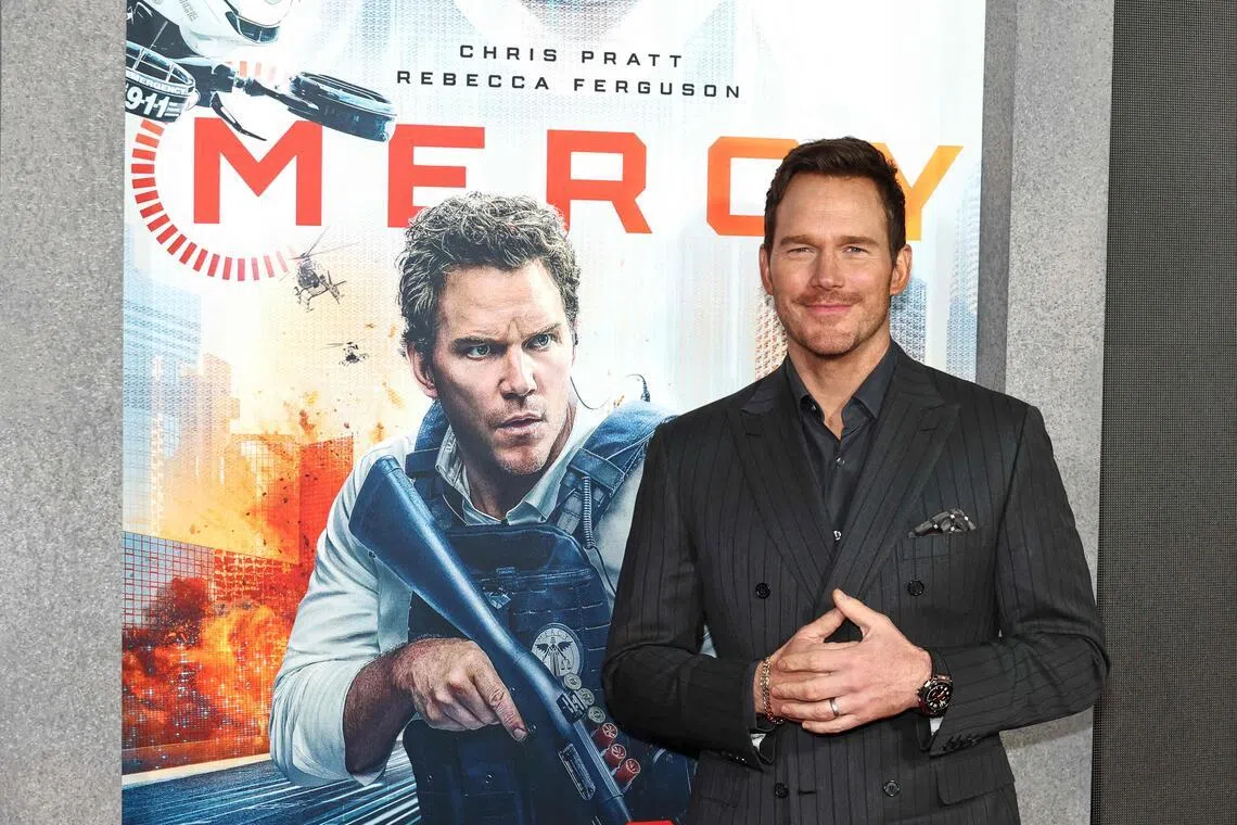 Actor Chris Pratt takes audiences on immersive AI journey in new movie Mercy