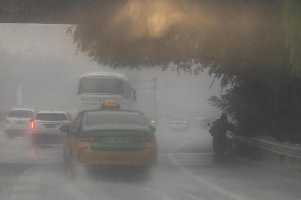From Aug 11 evening to Aug 13, most areas in Beijing will experience heavy downpours.