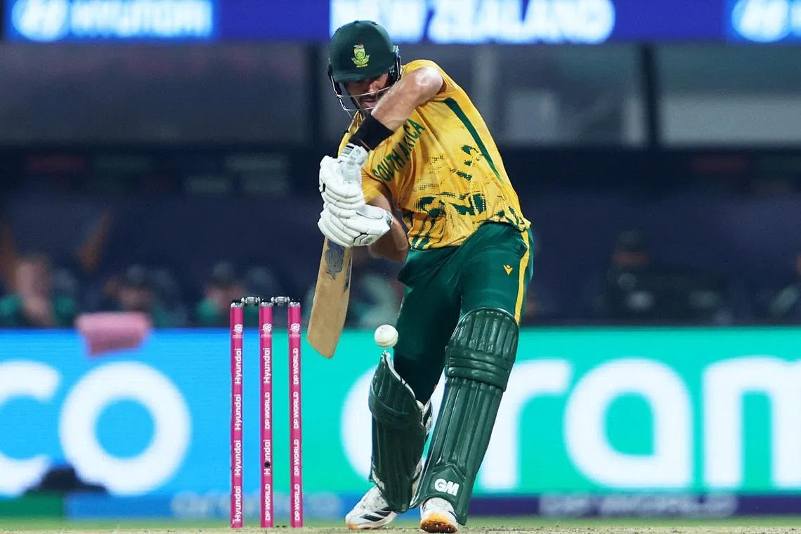 Cricket - ICC Men's T20 World Cup 2026 - Semi Final - South Africa v New Zealand - Eden Gardens, Kolkata, India - March 4, 2026 South Africa's Aiden Markram in action REUTERS/Sahiba Chawdhary