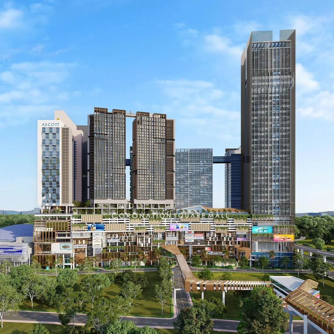 Construction of the Coronation Square Mall, which will be connected to the Bukit Chagar RTS Link station, begins in 2026 and is slated to be completed in 2029. 