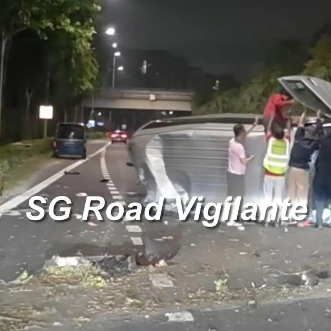 A 50-year-old male car driver, a 38-year-old van driver and his three passengers aged between 31 and 44 were conscious when taken to the hospital.