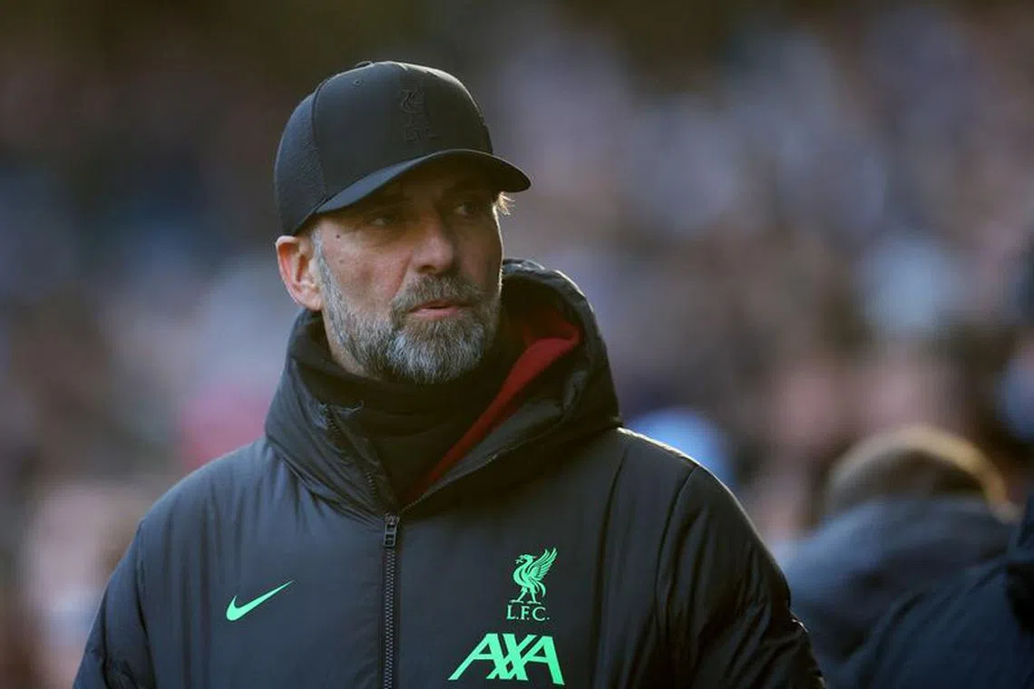 FILE PHOTO: Soccer Football - Premier League - Manchester City v Liverpool - Etihad Stadium, Manchester, Britain - November 25, 2023 Liverpool manager Juergen Klopp before the match REUTERS/Carl Recine/File Photo