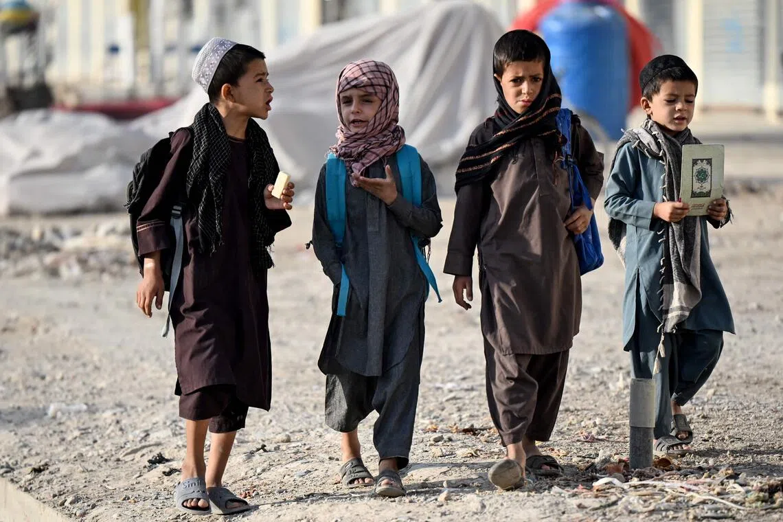 The food crisis in Afghanistan is projected to affect millions of children in 2027, the UN humanitarian agency OCHA said.