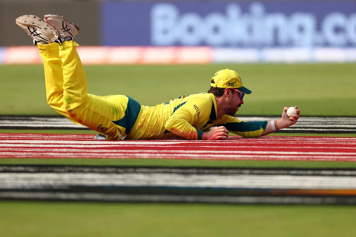 Travis Head's determination while fielding, and then later with the bat, was symbolic of Australia's fighting spirit. 