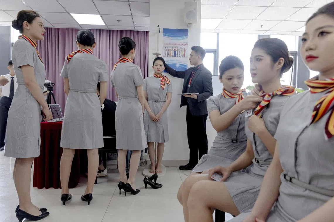 New guidelines issued by Hainan Airlines underscored the importance of maintaining a “professional image”.