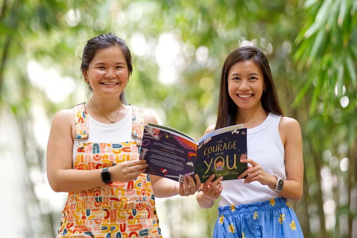 The Courage To Be You is written by Ranie Pang (right) and illustrated by Kristen Kiong (left).