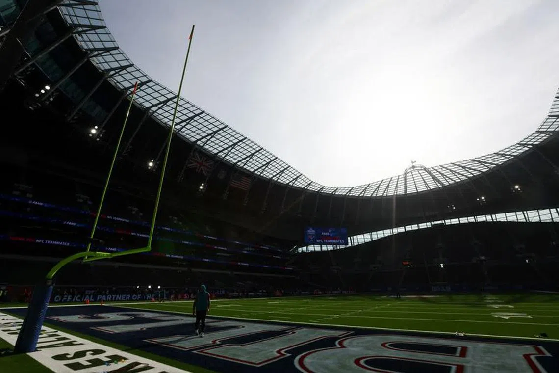 American Football - NFL - Jacksonville Jaguars v Buffalo Bills - Tottenham Hotspur Stadium, London, Britain - October 8, 2023 General view inside the stadium before the match REUTERS/Matthew Childs/File Photo