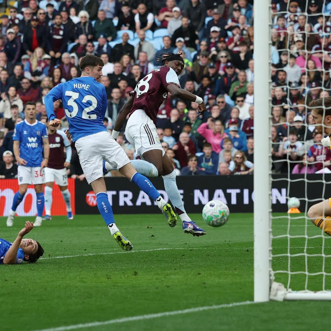 Soccer Football - Premier League - Aston Villa v Sunderland - Villa Park, Birmingham, Britain - April 19, 2026 Aston Villa's Tammy Abraham scores their fourth goal Action Images via Reuters/Paul Childs
